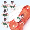 thumbnail image 1 of Christmas Napkin Rings Set of 6, Metal Snowman Napkin Holder Rings Serviette Napkin Buckle for Christmas Holiday Party Dinner Wedding Banquet Winter Dining Table Setting Decor, 1 of 5