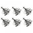 thumbnail image 1 of Christmas Napkin Rings Set of 6, Gold/Silver Xmas Tree Snowflake Elk Napkin Holder Rings for Christmas Wedding Holiday Dinner Table Decoration, 1 of 4