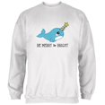 thumbnail image 1 of Christmas Narwhal Be Merry and Bright Mens Sweatshirt White SM, 1 of 1