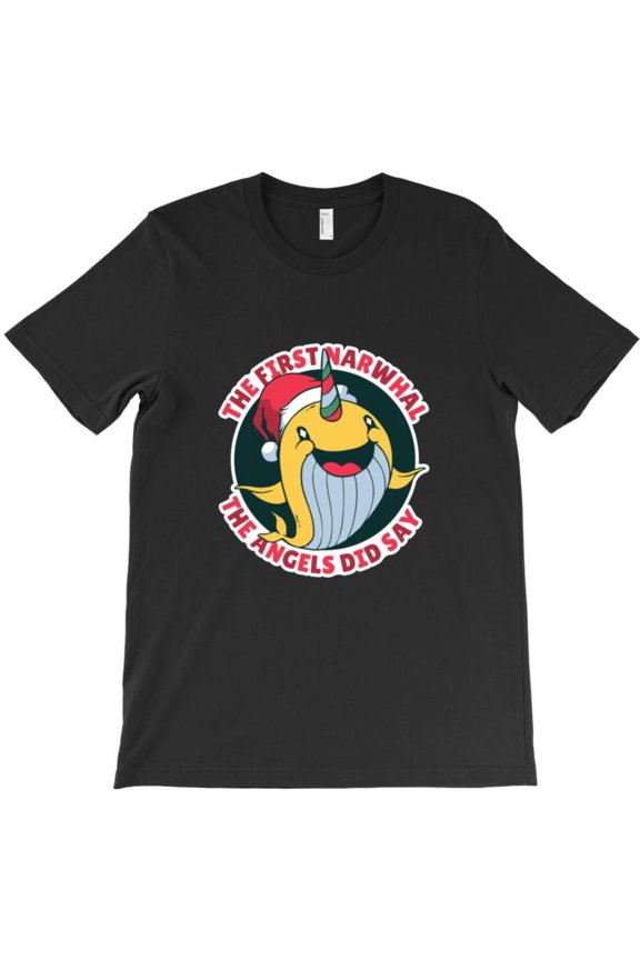 Christmas Narwhal Unicorn Funny Holiday Gift Graphic T-Shirt G5509, Up to 5XL