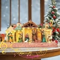 thumbnail image 1 of Christmas Nativity Figurine - LED Illuminated Religious Jesus Birth Scene Figurines, Battery & USB Operated with Music, Light-Up & Dual Rotation Functions, Indoor Tabletop Home Holiday Decor, 1 of 5