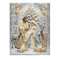 thumbnail image 1 of Christmas Nativity Pearl Art DIY Kit, Religious Diamond Painting Set, Crystal Bead Holy Decor, Xmas Wall Decoration, Christian Craft Gift for Adults, 1 of 5