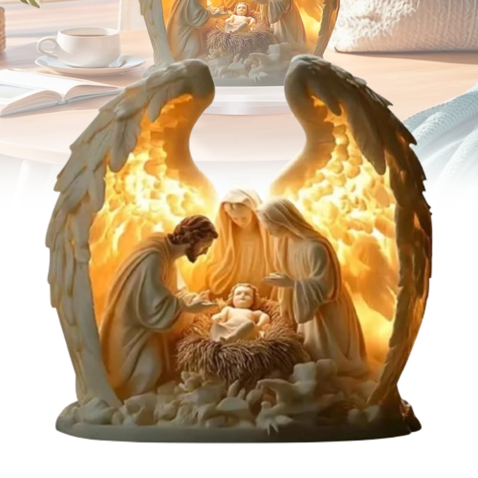 Solar Powered Love Angel Wing Garden Light – Resin Decorative Floor Lamp, Wireless Twilight-to-Dawn LED, Waterproof Outdoor Valentine's Gift