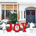 thumbnail image 1 of Christmas Nativity Sets, Outdoor Yard Signs, Large Red Joy Letters with Angel Decorations, Weather-Resistant Corrugated Holiday Decor, 1 of 8