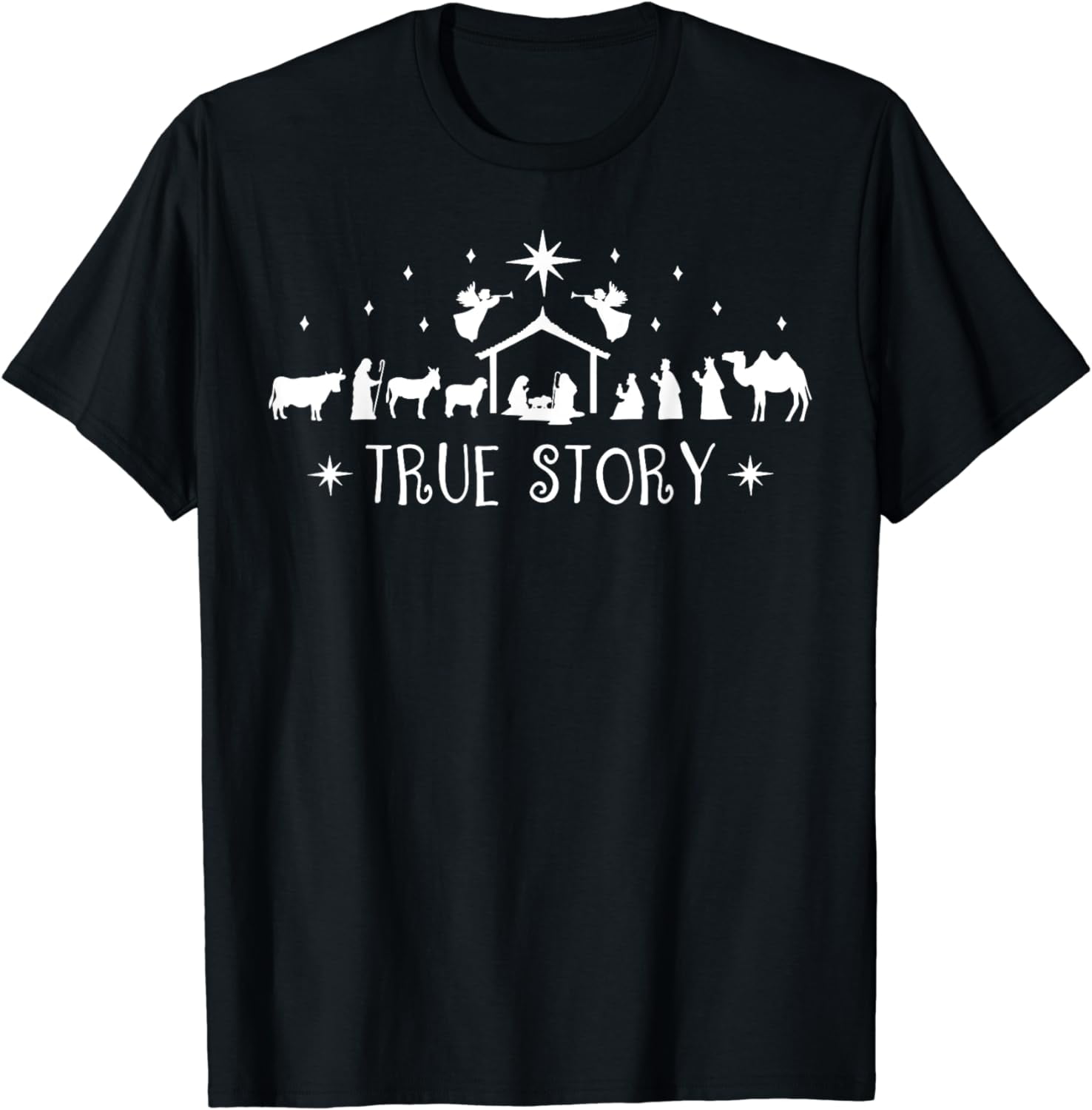 Christmas Nativity Shirt True Story Nativity Scene Gifts TShirt