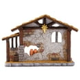 thumbnail image 1 of Christmas Nativity Stable, Resin Christmas Manger Nativity Stable, Jesus Birth Manger Figurines, Classic Xmas Table Ornaments for Holiday Indoor Tabletop Fireplace Gift, 1 of 5