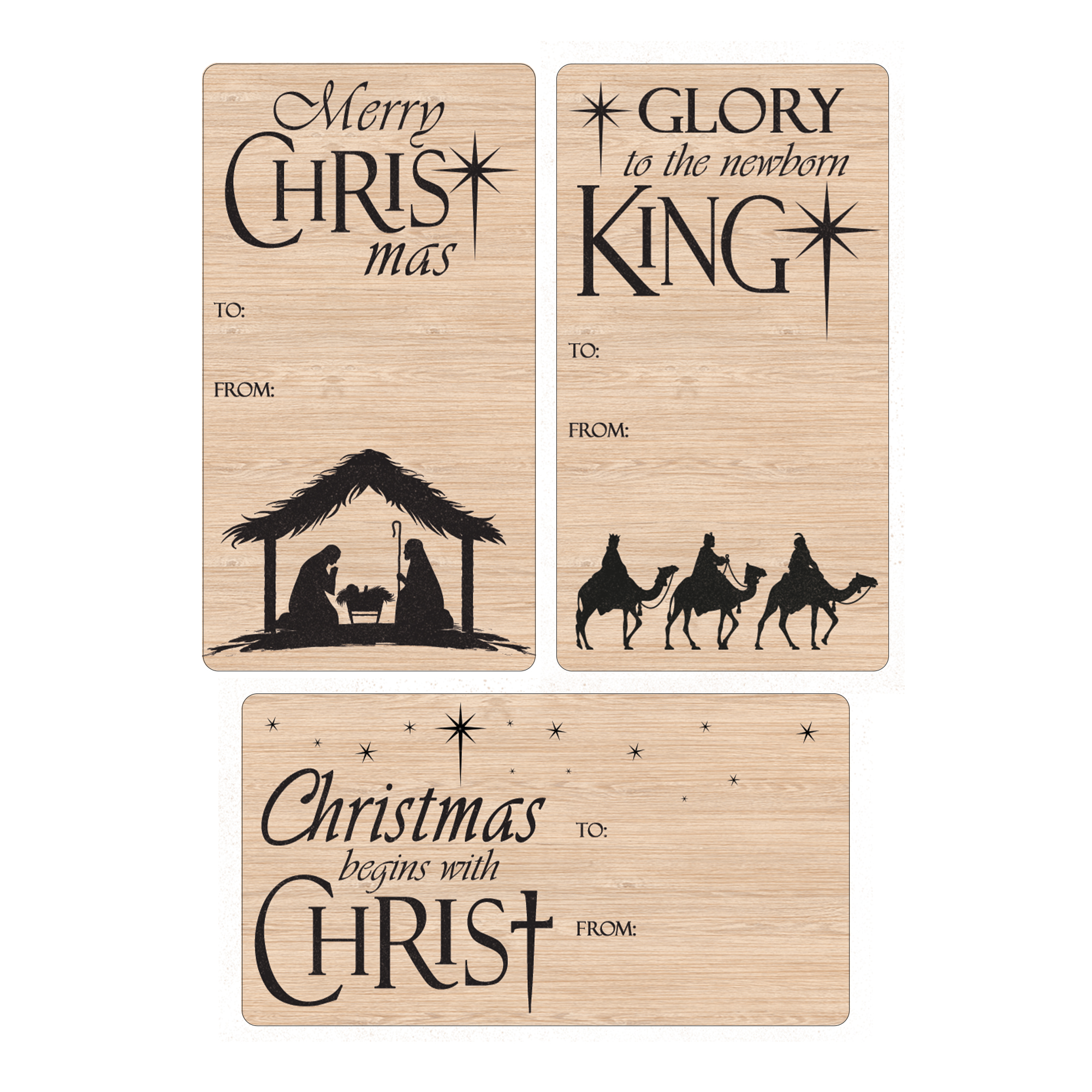 Christmas Nativity Themed Wrapping Paper Stickers 75 Peel and Stick