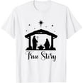 thumbnail image 1 of Christmas Nativity True Story Nativity Scene T-Shirt, 1 of 2