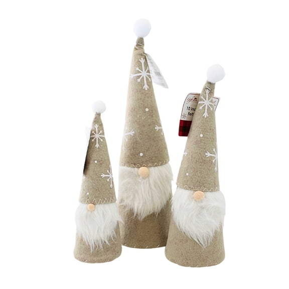 Christmas Natural Felt Gnome Felt Snowflakes Mythological Ge1033.32.31