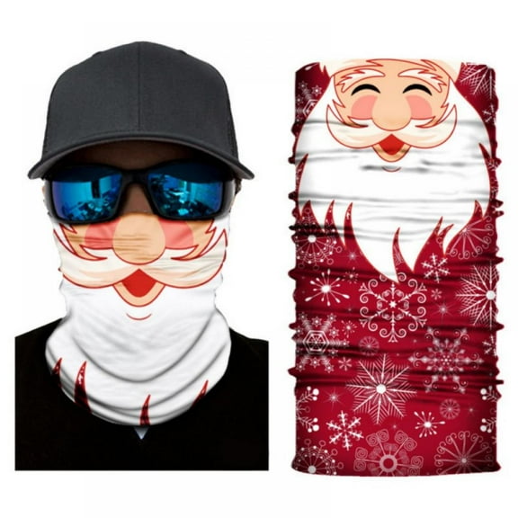 Christmas Neck Gaiter Mask for Men Women, Seamless Bandana Cover Mask, Magic Face Scarf, Balaclava,Headband, Head Wrap-Motorcycle Cycling Festival Outdoors