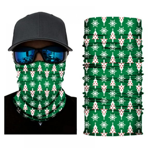 Christmas Neck Gaiter Mask for Men Women, Seamless Bandana Cover Mask, Magic Face Scarf, Balaclava,Headband, Head Wrap-Motorcycle Cycling Festival Outdoors