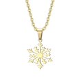 thumbnail image 1 of Christmas Necklace for Women & Men, Snowflake Pendant Holiday Jewelry with Adjustable Stainless Steel Chain, Winter Xmas Gift for Her, Him, Friends, Family, 1 of 8