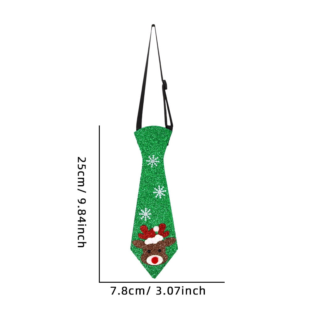 Christmas Neckties Cartoon Christmas Ties for Boy Girl Santa Claus Xmax