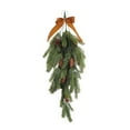 thumbnail image 1 of Christmas Needle Rattan Wall Hanging with Upside Down Tree for Indoor Scene Arrangement and Front Door Holiday Decoration, 1 of 6