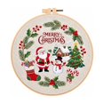 thumbnail image 1 of Christmas Needlepoint and Embroidery Craft Kit Featuring Classic Seasonal Motifs and Premium Threads, 1 of 3