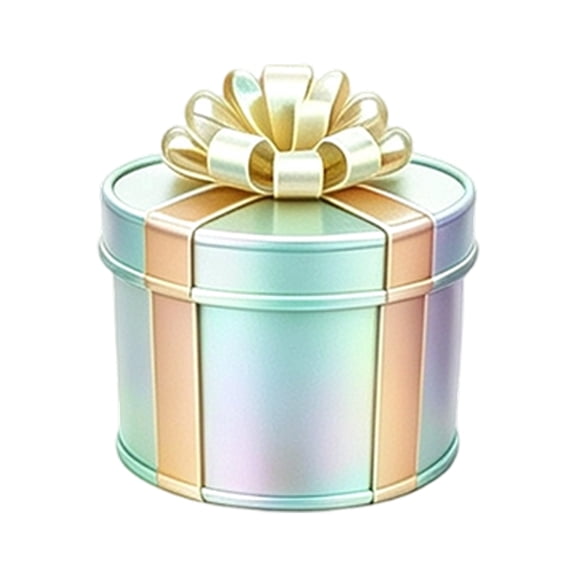 Christmas Nesting Gift Box, 9 Layers Small Cylindrical Box with Bow, Funny Gag Gift for Holiday Party