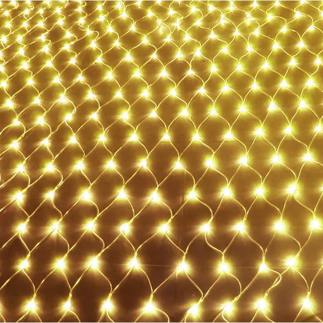 Christmas Net Lights, 96 LED 5ftx5ft Outdoor Christmas Mesh Lights