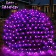 thumbnail image 1 of Christmas Net Lights 96 LED 6.5ft x 9.8ft Outdoor Christmas Bush Lights with 8 Modes, Connectable, Waterproof and Durable for Trees, Bushes, Christmas Decorations, Purple, 1 of 6