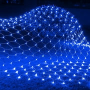 Christmas Net Lights Outdoor 200 LED 10Ft x 6.5Ft Bush Net Lights Outdoor Mesh Lights Waterproof 8 Modes Outside Garden Twinkle Li