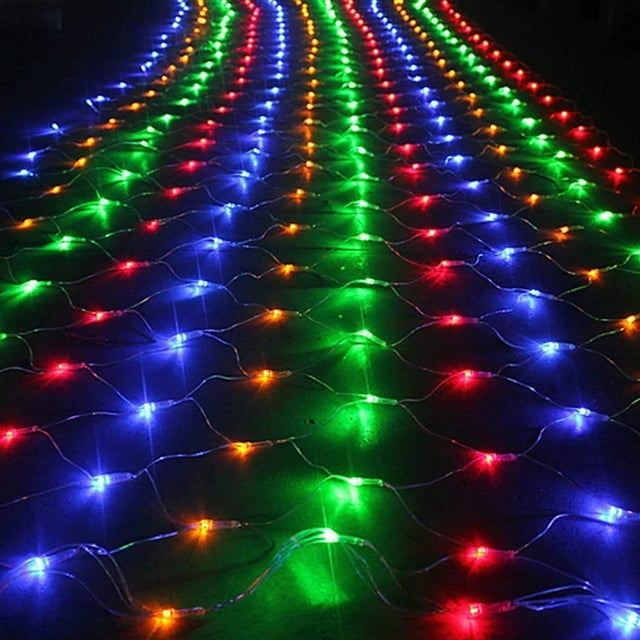 Christmas Net Lights Outdoor 200 LED 10Ft x 6.5Ft Bush Net Lights