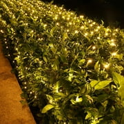 Christmas Net Lights Outdoor , 96 LED 5ft x 5ft Plug in Net Bush Lights Outdoor Mesh Lights with Remote, 8 Modes Net Chr
