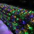 thumbnail image 1 of Christmas Net Lights Outdoor Waterproof, 96 LED 5ft x 5ft Plug in Net Bush Lights Outdoor Mesh Lights with Remote, 8 Modes Net Christmas Lights for Bushes, Multicolor, 1 of 3