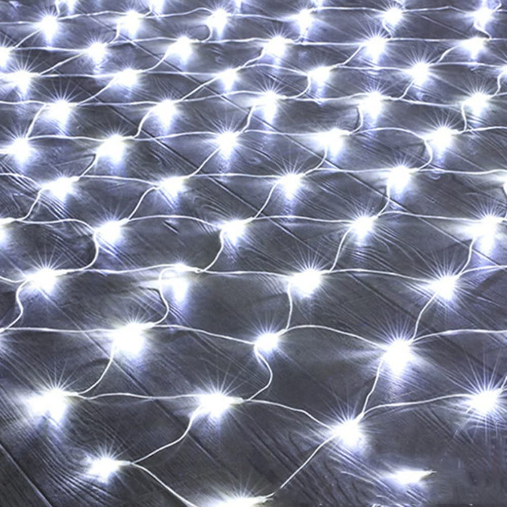 Christmas Net String Lights 96 LED Outdoor Mesh Lights Connectable