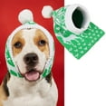 thumbnail image 1 of Christmas New Atmosphere Love Snowflake Elk Printing Knitted Warm Pet Dog Cat Fur Ball Hat, 1 of 6