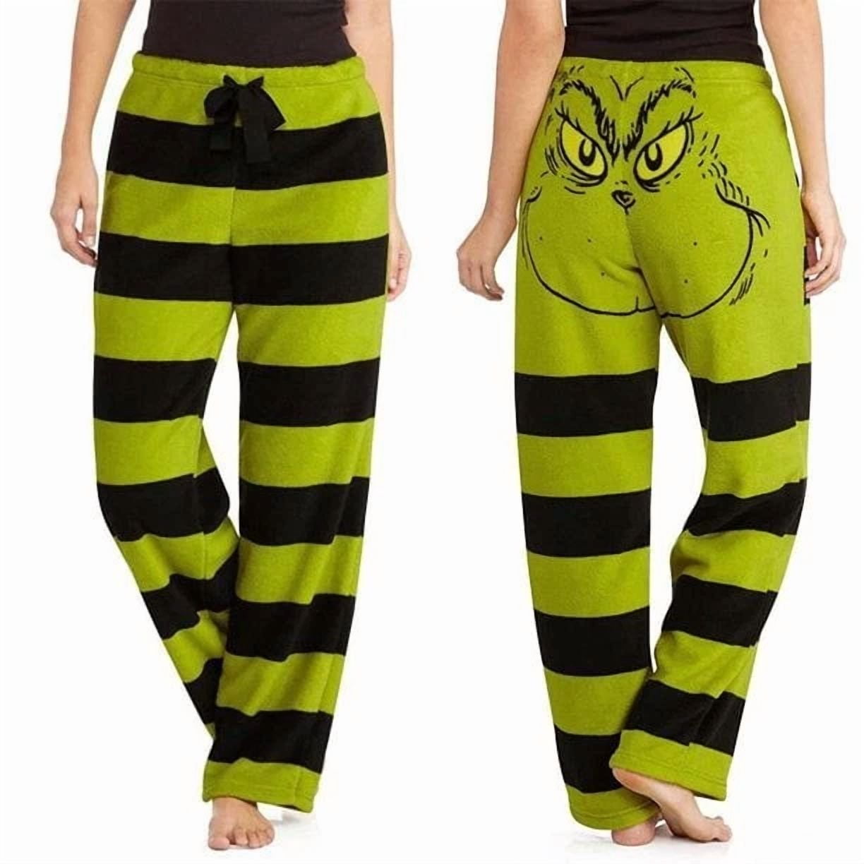 Christmas New Loose Print G-rinch Stole Lady G-rinch Pajama Pants Wide ...