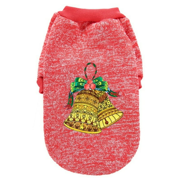 Christmas & New Year Themed Dog Sweatshirt - 1 Piece | Santa Snowman Patterns Holiday Sweaters - Xmas Pet Outfit for Small Dogs and Cats