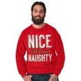 thumbnail image 1 of Christmas Nice Until Proven Naughty Sweatshirt for Men or Women Brisco Brands M, 1 of 6
