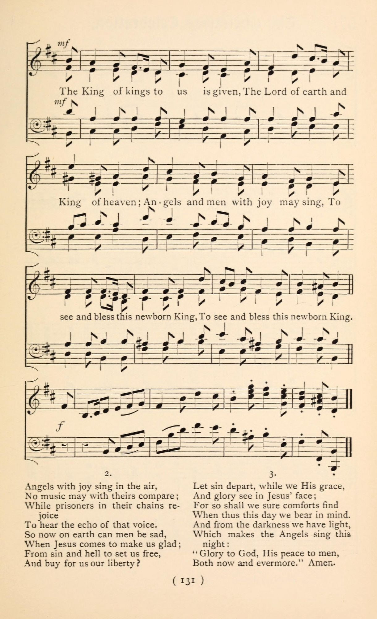 Christmas Night 2 Christmas Carols New & Old 1850 Canvas Art - (18 x 24)