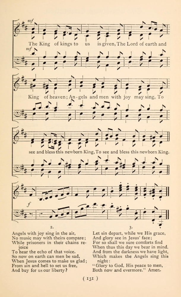 Christmas Night 2 Christmas Carols New & Old 1850 Canvas Art - (24 x 36)