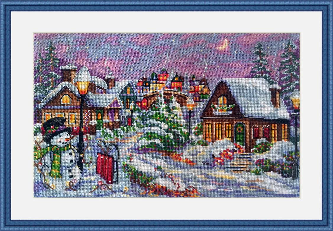 Christmas Night K-71 Merejka Counted Cross-Stitch Kit