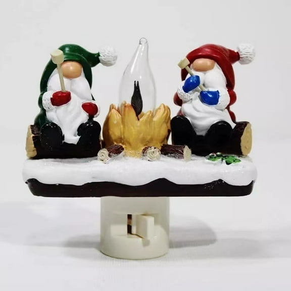 Christmas Night Light 3d Led Christmas Campfire Night Light with Faux Flicker Flame Decorations