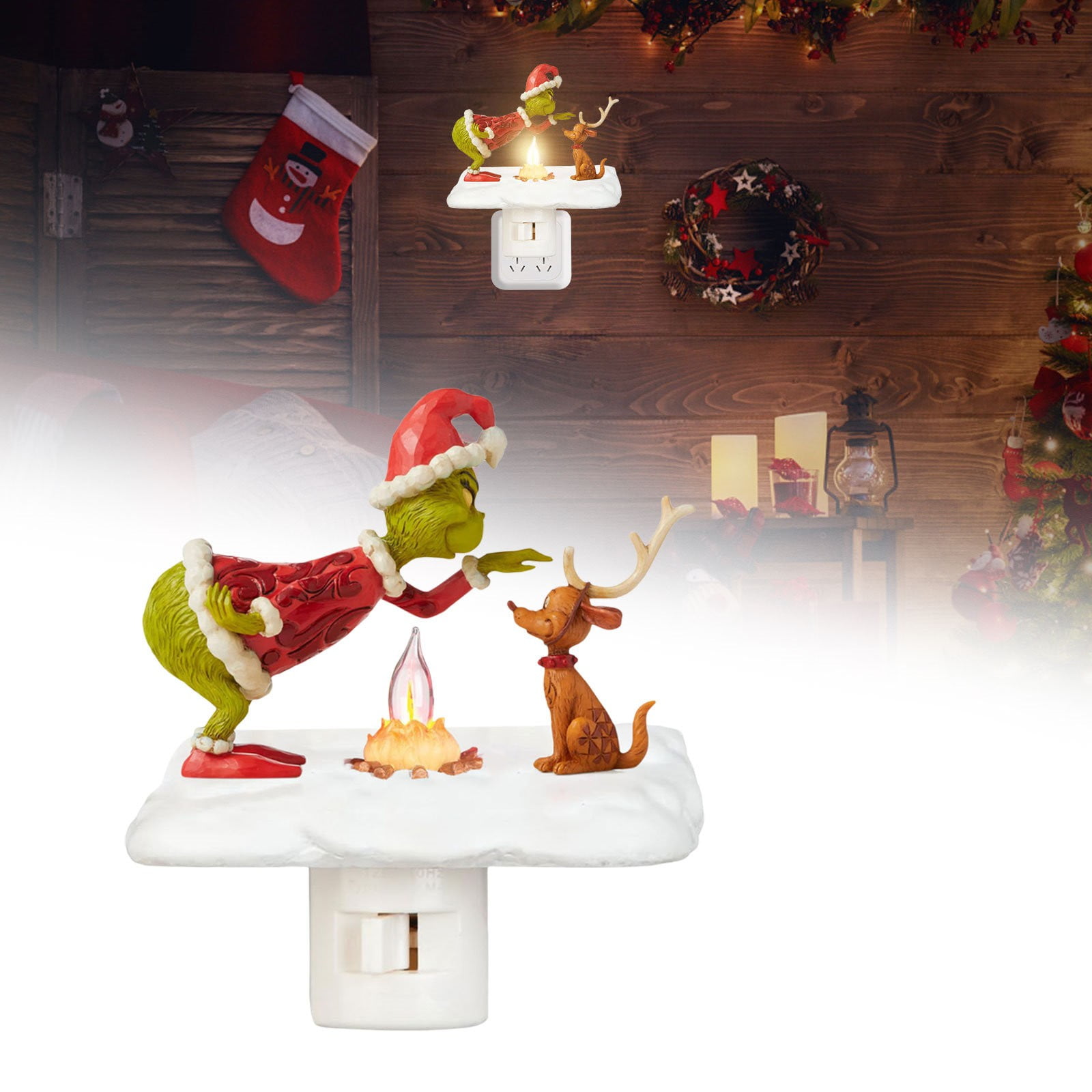 Christmas Night Light,Christmas Night Lights Plug Into Wall,Grinch