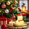thumbnail image 1 of Christmas Night Light - Festive Illuminated Decor For Home Bedroom & Desk, Cute Xmas Themed Lamp To Enhance Holiday Atmosphere & Soft Lighting, Red, 1pcs, 1 of 6