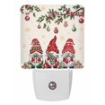 thumbnail image 1 of Christmas Night Lights Auto Sensor Gnomes Plug-in LED Nightlights Dusk to Dawn for Living Room, Bedroom, Bathroom, Hallway, Stairways Wall Decor, Christmas Balls Berry Snowflake Linen Night Light, 1 of 9