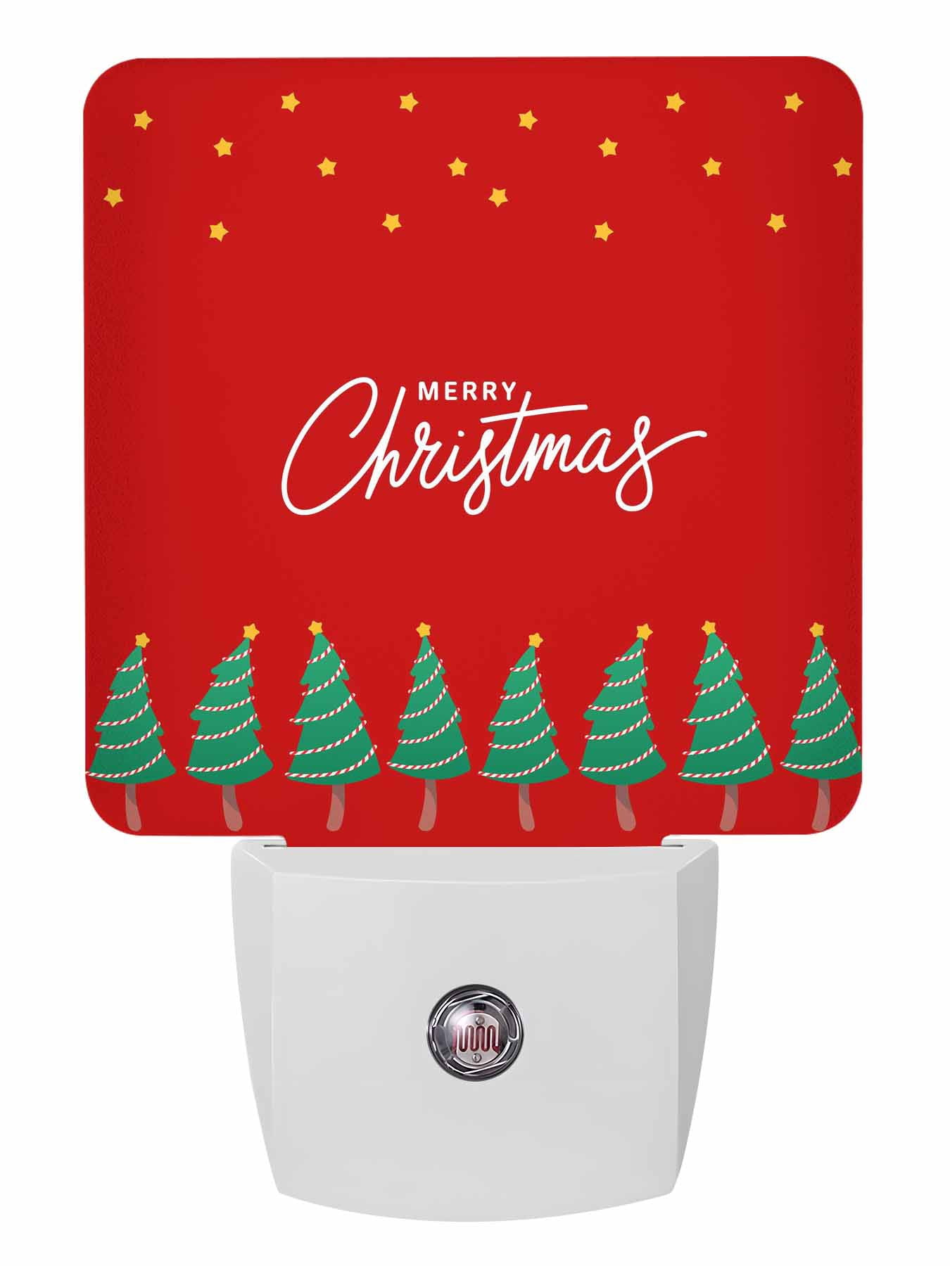 Christmas Tree Sensor Christmas Night Lights Auto Sensor Merry Christmas Tree Plug-in LED ...