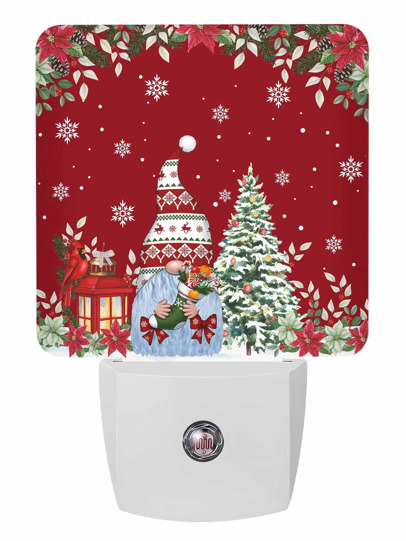 Christmas Tree Sensor Christmas Night Lights Auto Sensor Xmas Tree Gnomes Plug-in LED ...