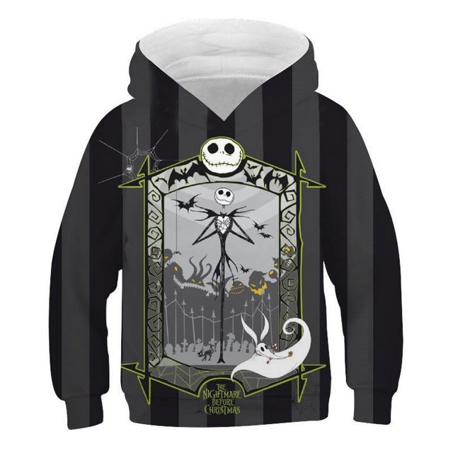Christmas Nightmare 3D Printing Novelty Hoodies,Dye Hoodie With Anime