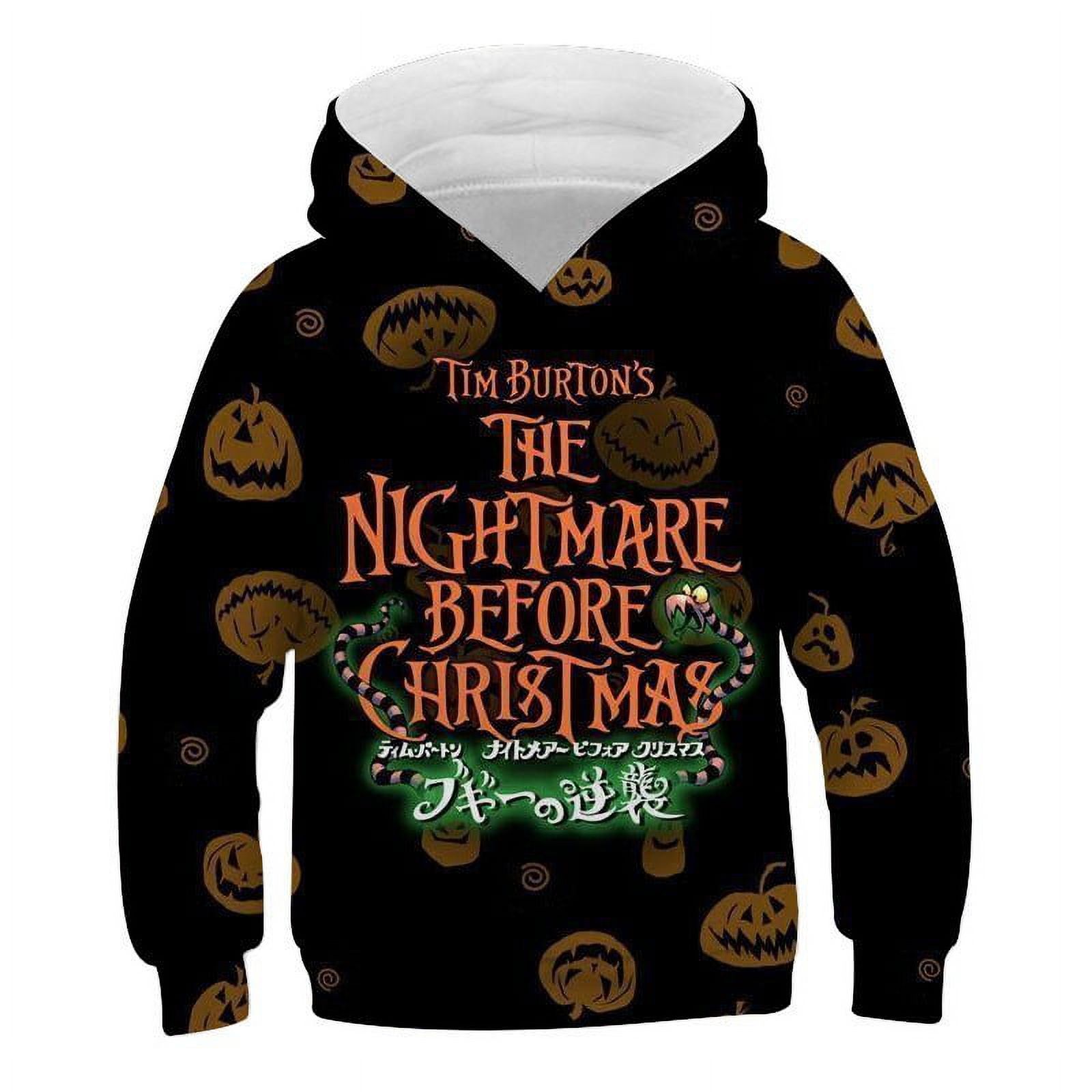 Christmas Nightmare 3D Printing Novelty Hoodies,Dye Hoodie With Anime