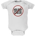 thumbnail image 1 of Christmas No Holiday Cheer Soft Baby One Piece White 12-18 M, 1 of 1