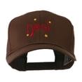 thumbnail image 1 of Christmas Noel with Stars Embroidered Cap - Brown OSFM, 1 of 5