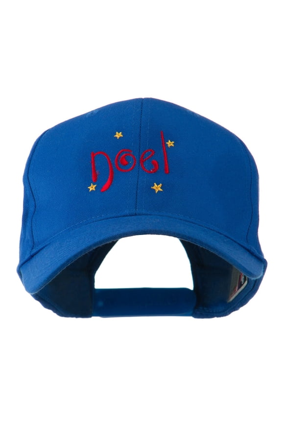 Christmas Noel with Stars Embroidered Cap - Royal OSFM