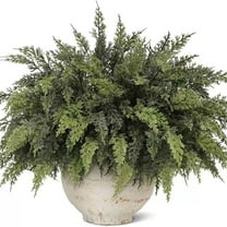 Christmas Norfolk Pine Branch, Ongmies 18-Inch Artificial Cedar Branches - Greenery Stem Picks for Vase, Wreath and Diy Crafts, Christmas Decorations Indoor