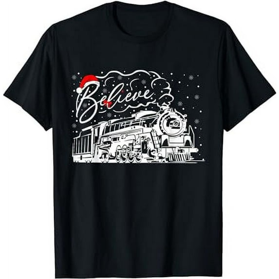 Christmas North Pole Polar Express All Abroad Xmas Santa T-Shirt