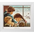 thumbnail image 1 of Christmas Number of The Graphic 23x20 White Modern Wood Framed Museum Art Print Titled - Hungry Birds, 1 of 4