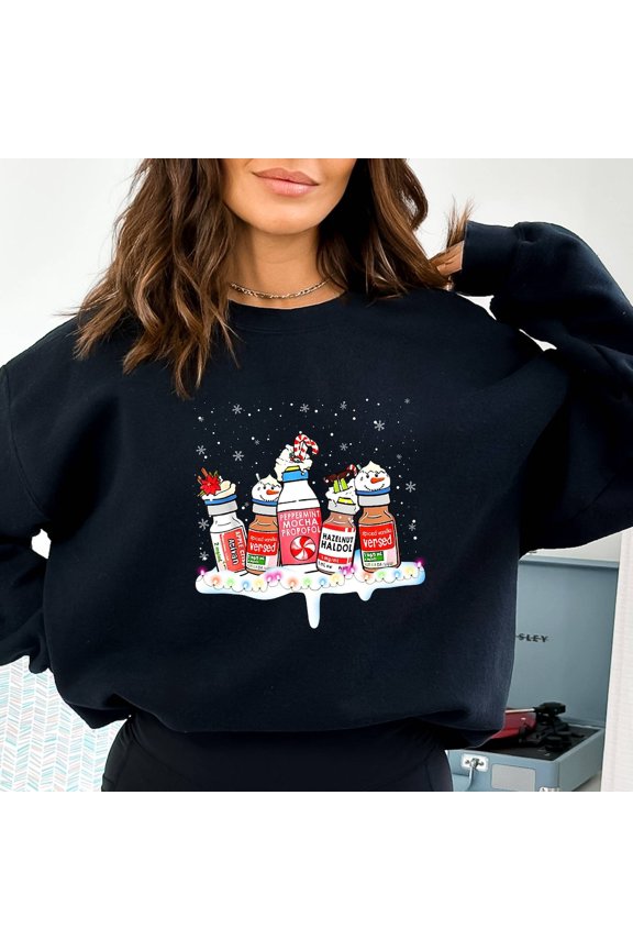 Christmas Nurse, Funny Propofol Christmas Sweater, Retro Nurse Christmas Sweater, Nicu Christmas Gift, Icu Emergency Er Ed Tech Rn, White Sweatshirt