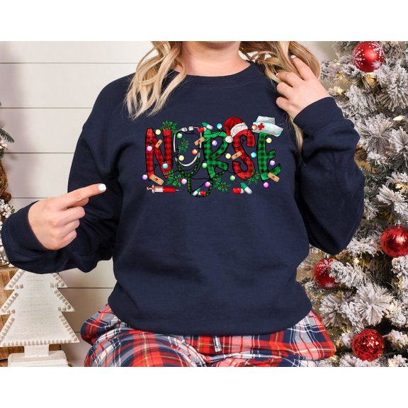 Christmas Nursing Sweatshirt, Nursing School Sweatshirt, Nurse Gift for Woman